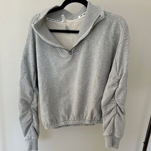 FP Movement Gray Quarter-Zip Pullover